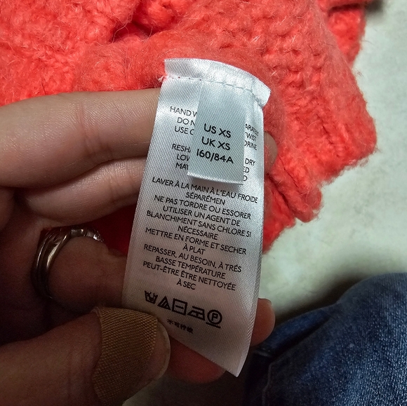Anthropologie pilcro coral neck crop sweater xs - Picture 8 of 10
